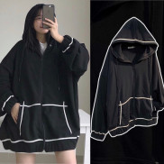 Áo Khoác Hoodie Zip Line Nổi Nỉ Lót Bông Dày Dặn Unisex ( hình + video thật 100% )